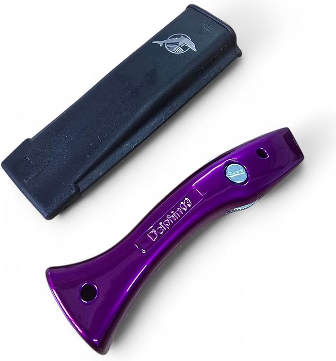 Delphin Trimming Knife Handles with Holsters - Candy Violet| Professional Carpet Fitter & Crafting Tools | Free UK Delivery