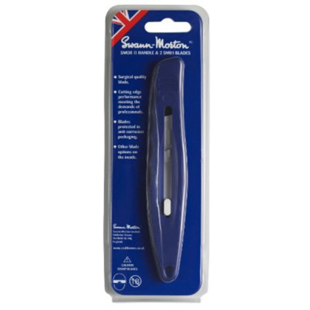 Swann Morton SMOR II Retractable Handle Set with 2 x SM01 Blades – Art, Craft & Hobby Tool | REF 4307
