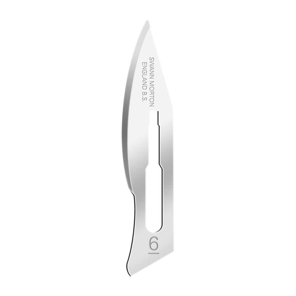 Swann Morton Non Sterile Carbon Steel Surgical Scalpel Blade No. 6 – Pack of 100