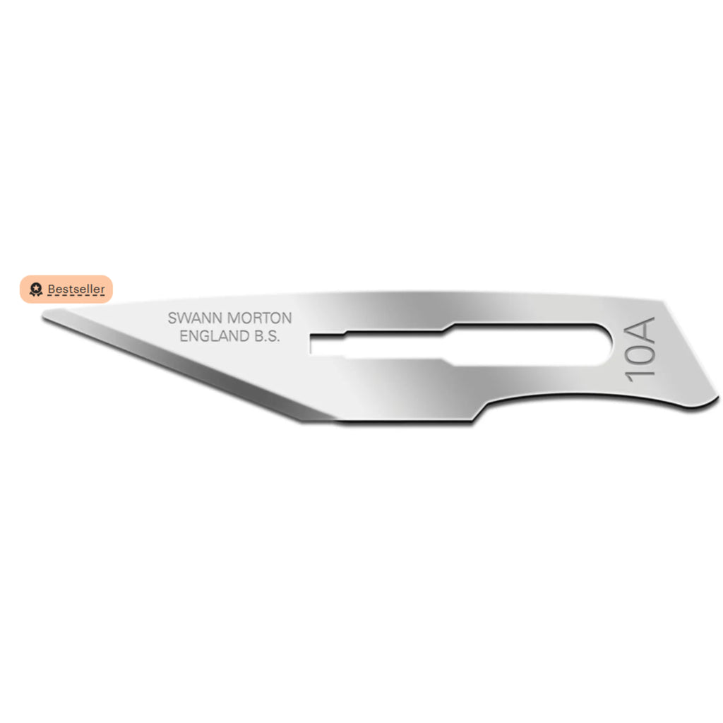 10 x Swann Morton Non Sterile Surgical Blades No.10A – Precision Blades for Arts, Crafts, & Graphic Design