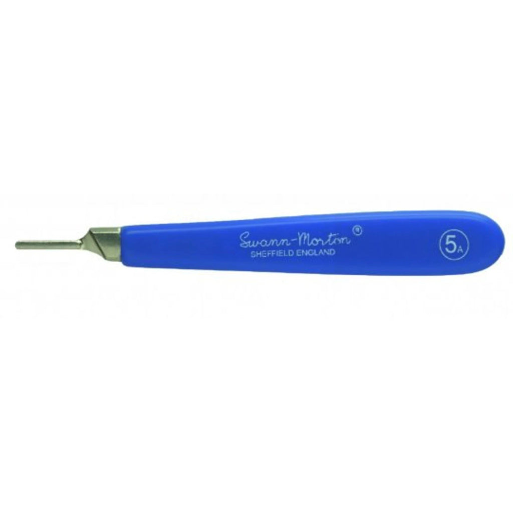 Swann-Morton Acrylic Handle 5A – Blue Sleeve Craft Knife Handle for Art, Craft & Design
