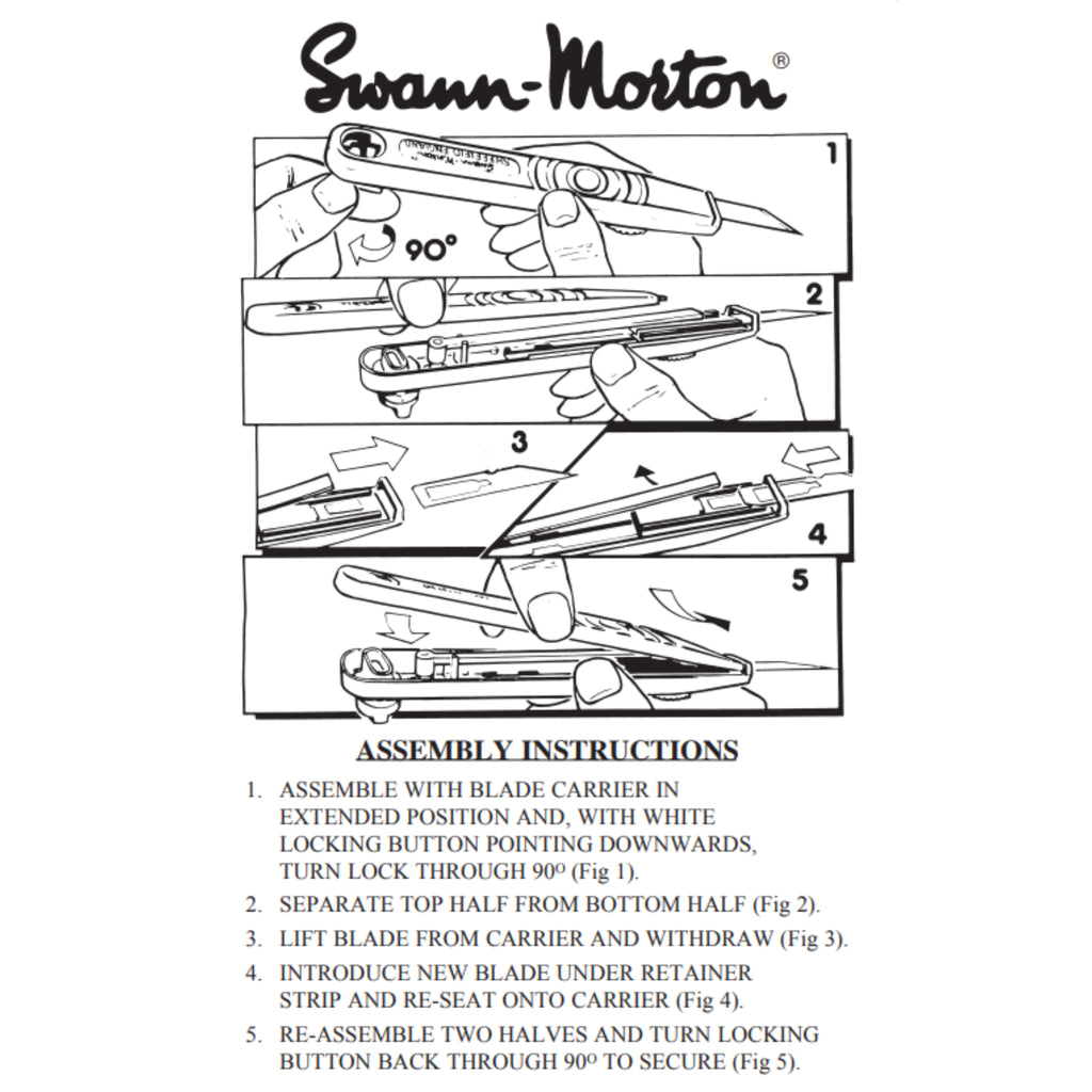 Swann-Morton Supa-R Retractable Handle – Heavy Duty Craft & DIY Knife