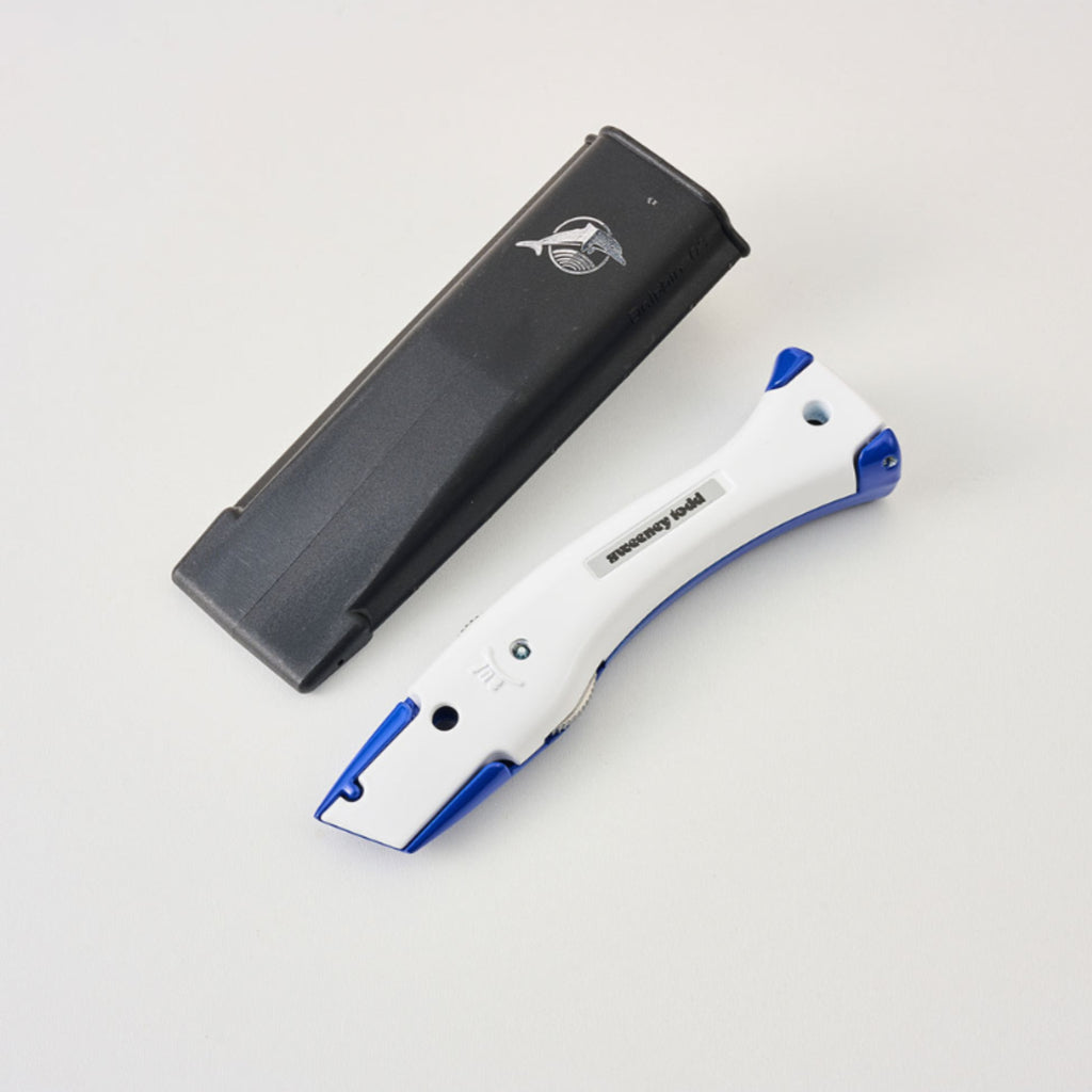 Delphin Knife 10244 with Holster – Blue/White Fixed Blade Knife | Available in 44 Colors