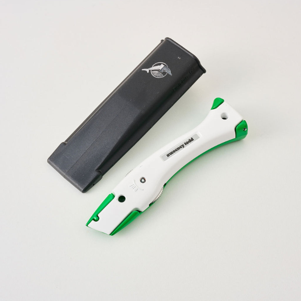 Delphin Knife 10249 with Holster – Green/White Tactical Fixed Blade | 44 Color Options