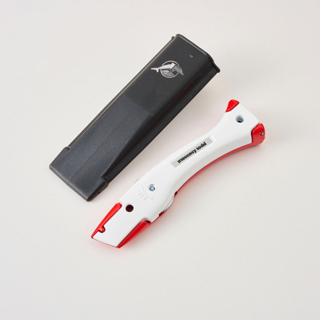 Delphin Knife 10252 with Holster – Red/White Fixed Blade Knife | 44 Color Options