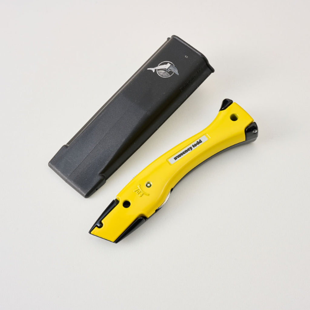 Delphin Knife 10255 with Holster – Black/Yellow Fixed Blade Knife | 44 Color Options