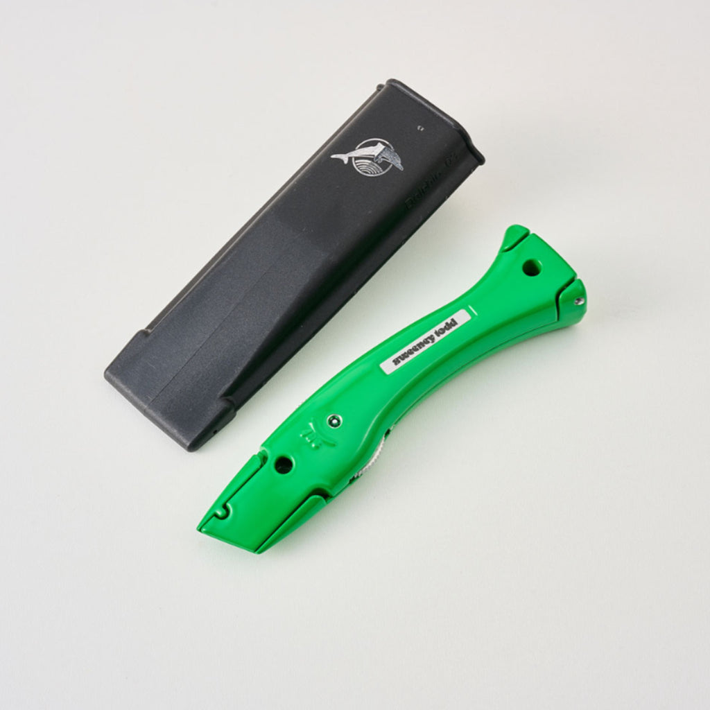 Delphin Knife 10257 with Holster – Solid Green Fixed Blade Knife | 44 Colour Options