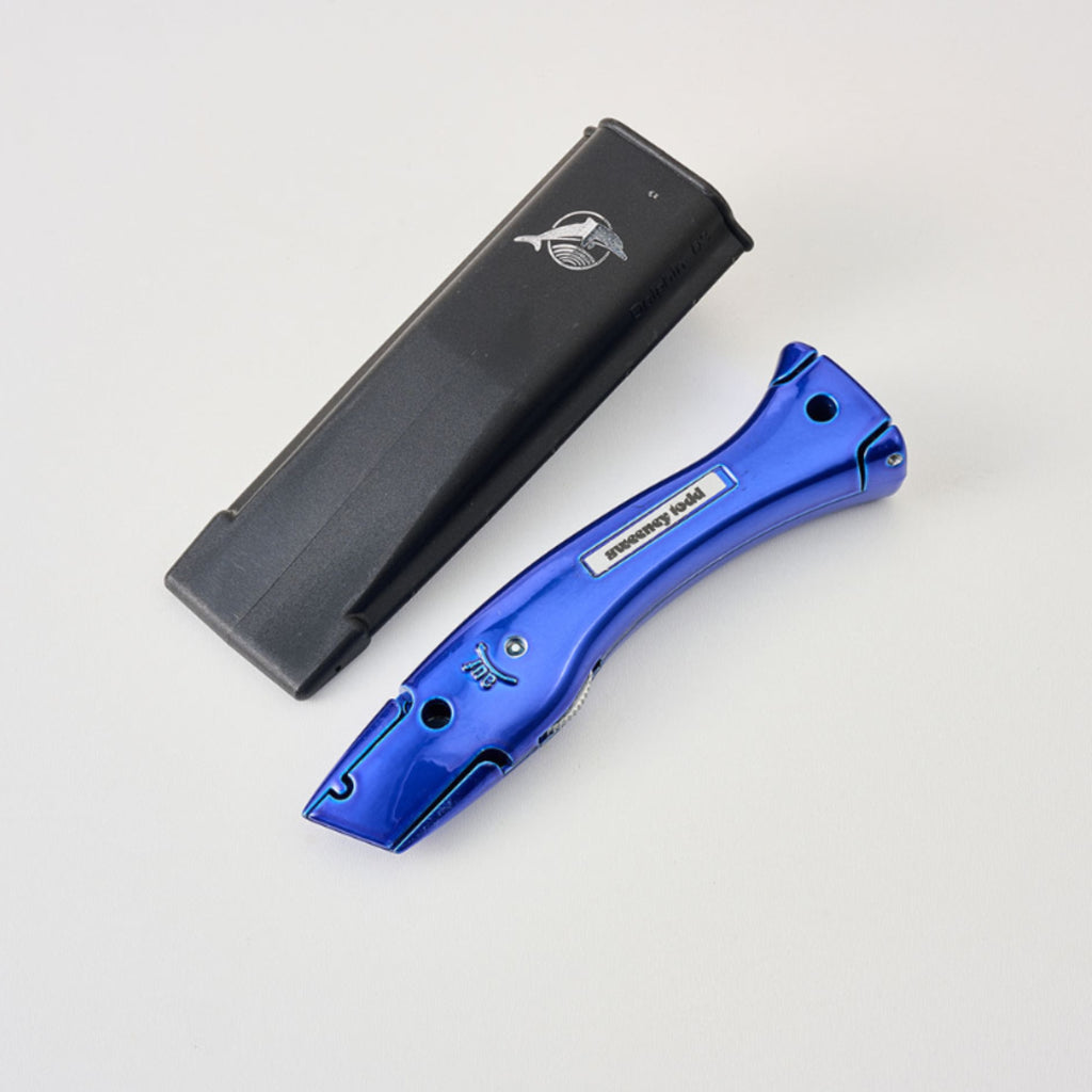 Delphin Knife 10263 with Holster – Candy Blue Fixed Blade Knife | 44 Colour Options