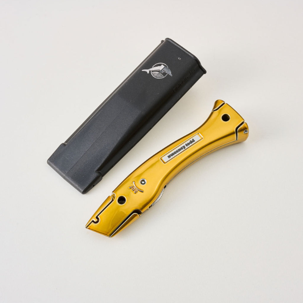 Delphin Knife 10266 with Holster – Candy Gold Fixed Blade Knife | 44 Colour Options