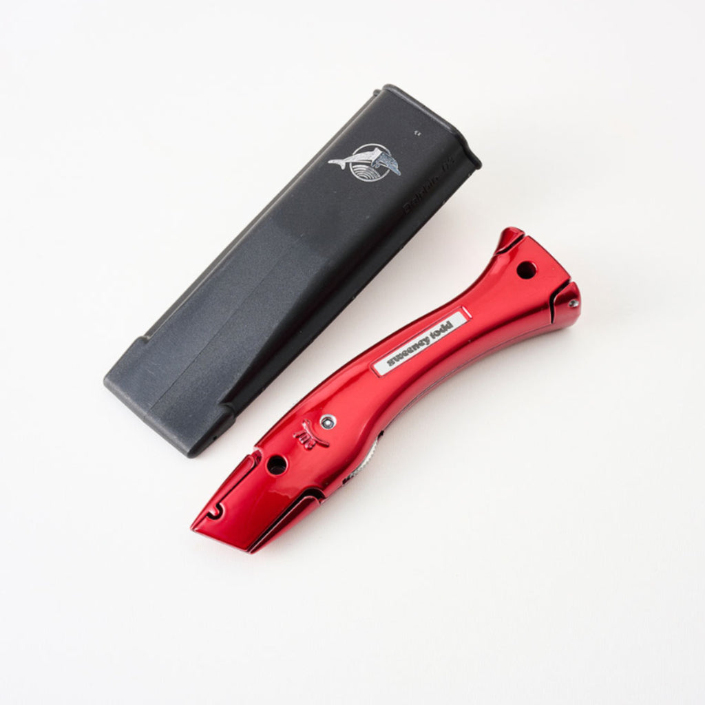 Delphin Knife 10268 with Holster – Candy Red Fixed Blade Knife | 44 Colour Options