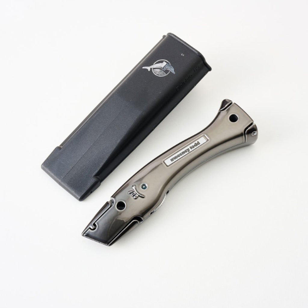 Delphin Knife 10269 with Holster – Candy Black Fixed Blade Knife | 44 Colour Options