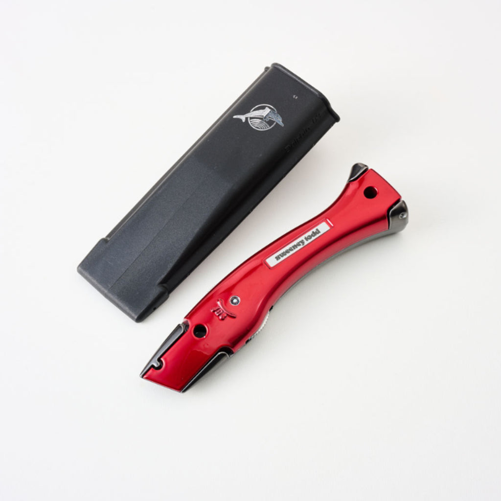 Delphin Knife 10276 with Holster – Candy Black & Candy Red Fixed Blade Knife | 44 Colour Options