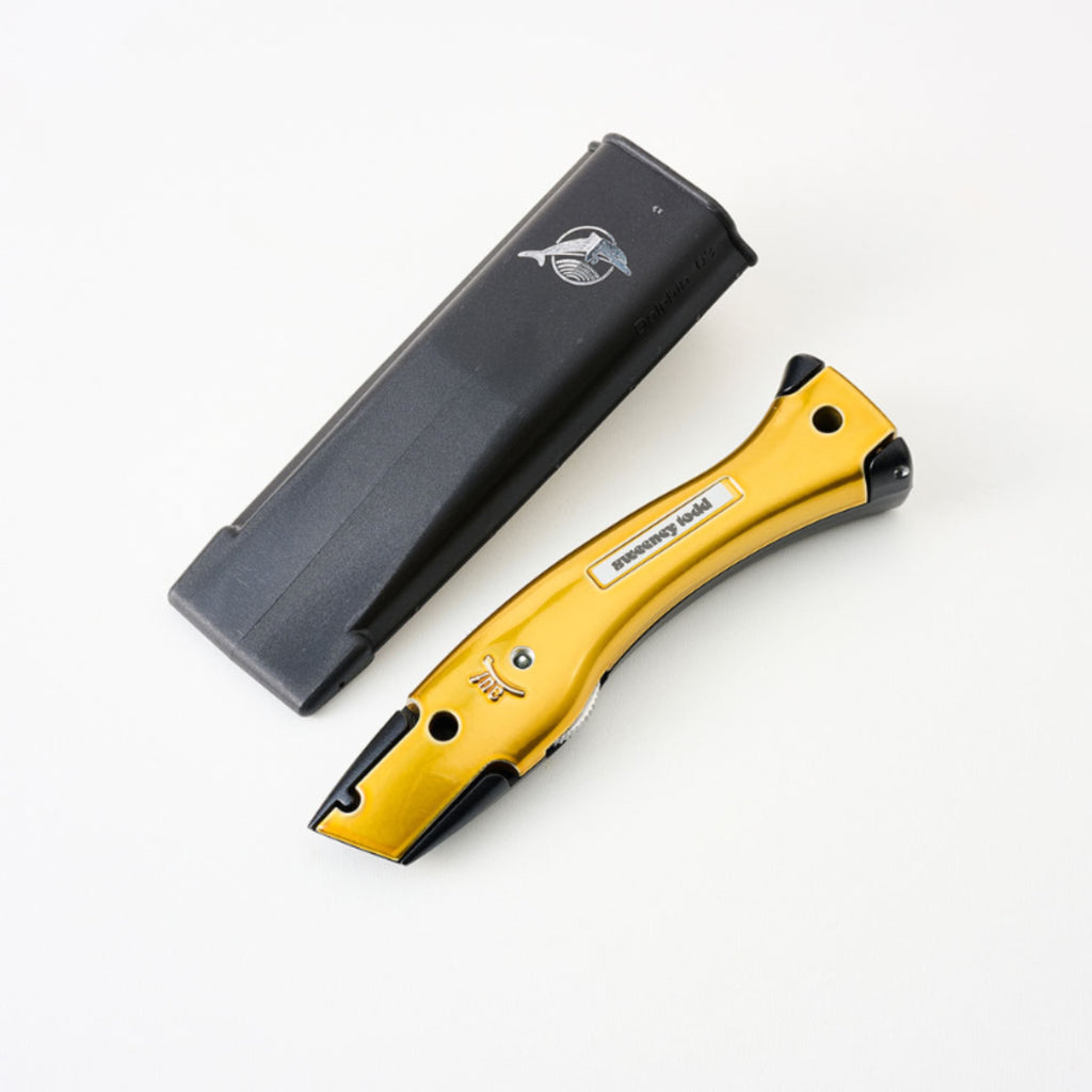 Delphin Knife 10280 with Holster – Matt Black & Candy Gold Fixed Blade Knife | 44 Colour Options