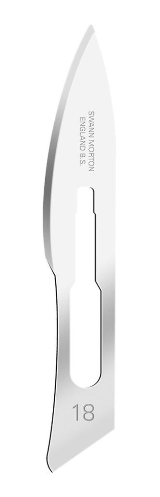 Swann Morton Non Sterile Surgical Scalpel Blade No.18– Non-Sterile (Pack of 100)