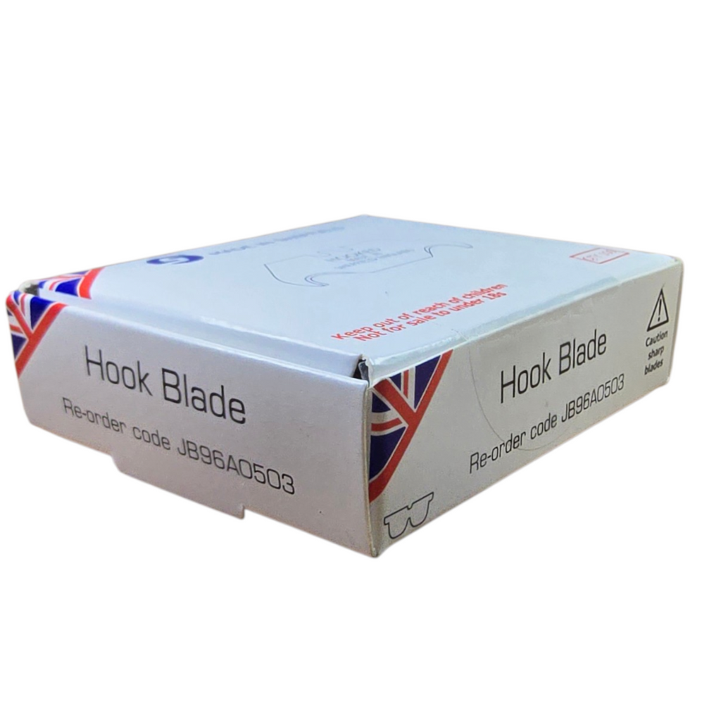 100 x Jewel Hooked Utility Blades Carpet Knife – Premium Quality – Made in Sheffield, England