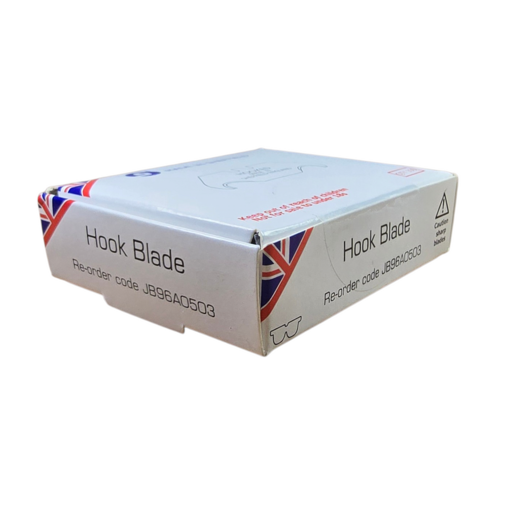 100 x Jewel Hooked Utility Blades Carpet Knife – Premium Quality – Made in Sheffield, England