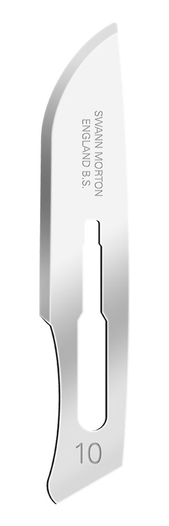 100 x Swann Morton Non Sterile Blades No.10 Carbon Steel  – Craft, Arts, Model Making, Card Design