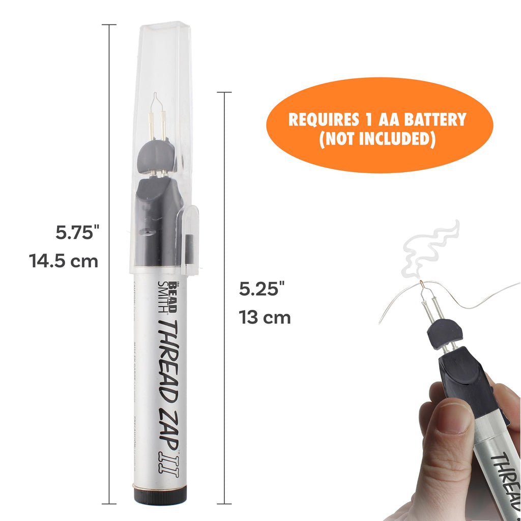 The Beadsmith ThreadZap Craft Burner – Thread Zapper for Burning and Trimming Thread, 5.25 Inches, Finish Bead Weaving & Stringing Projects