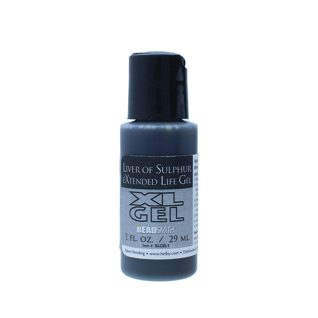 The Beadsmith XL Gel, Liver of Sulfur Extended Life Gel, 1 Fluid Ounce (29ml) Bottle