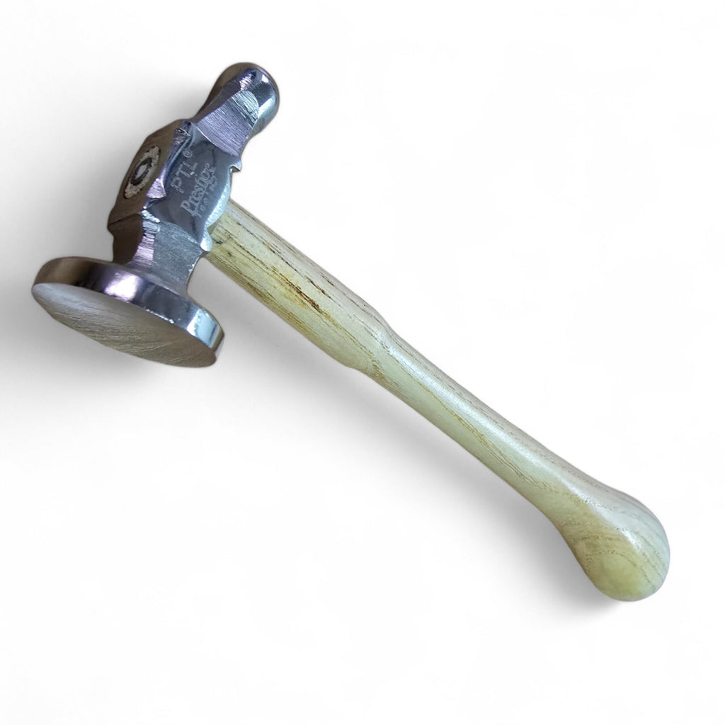 Chasing Hammer, 32mm Domed Face Repousse Ball Pein Hammer for Planishing, Metalwork & Jewellery Making