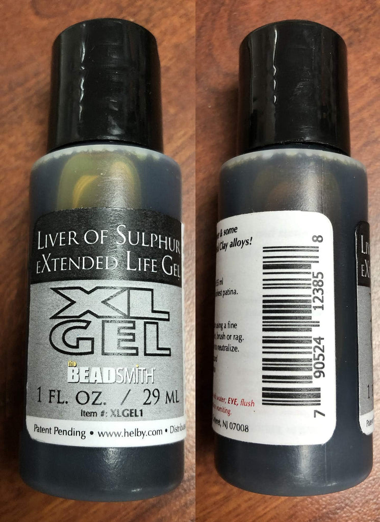 The Beadsmith XL Gel, Liver of Sulfur Extended Life Gel, 1 Fluid Ounce (29ml) Bottle