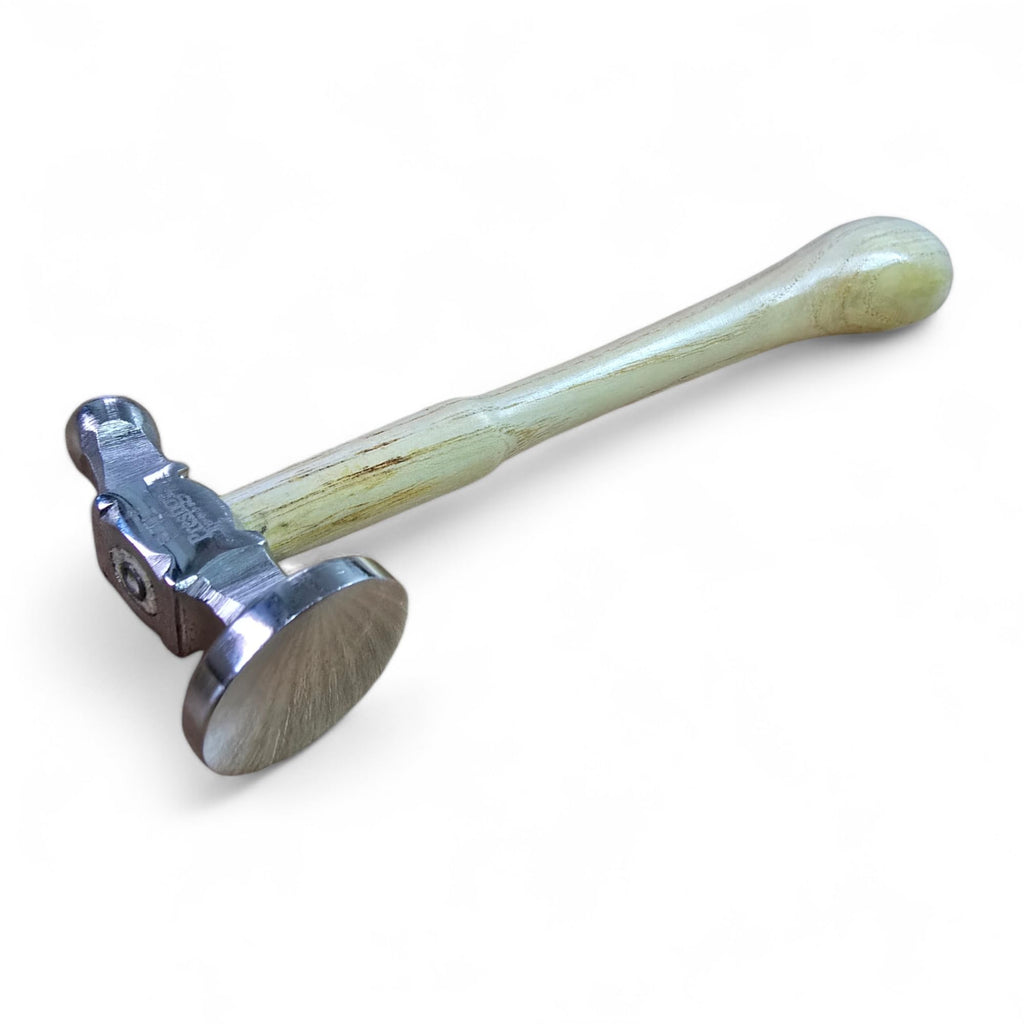 Chasing Hammer, 32mm Domed Face Repousse Ball Pein Hammer for Planishing, Metalwork & Jewellery Making