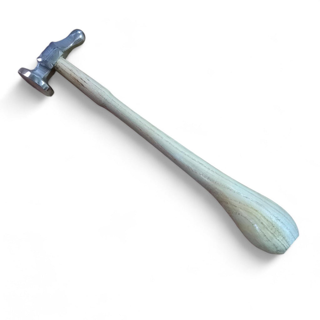 Chasing Hammer, 32mm Domed Face Repousse Ball Pein Hammer for Planishing, Metalwork & Jewellery Making