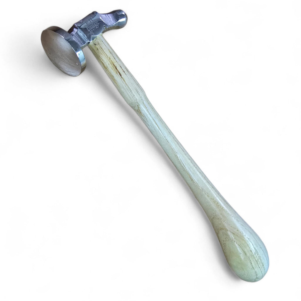 Chasing Hammer, 32mm Domed Face Repousse Ball Pein Hammer for Planishing, Metalwork & Jewellery Making