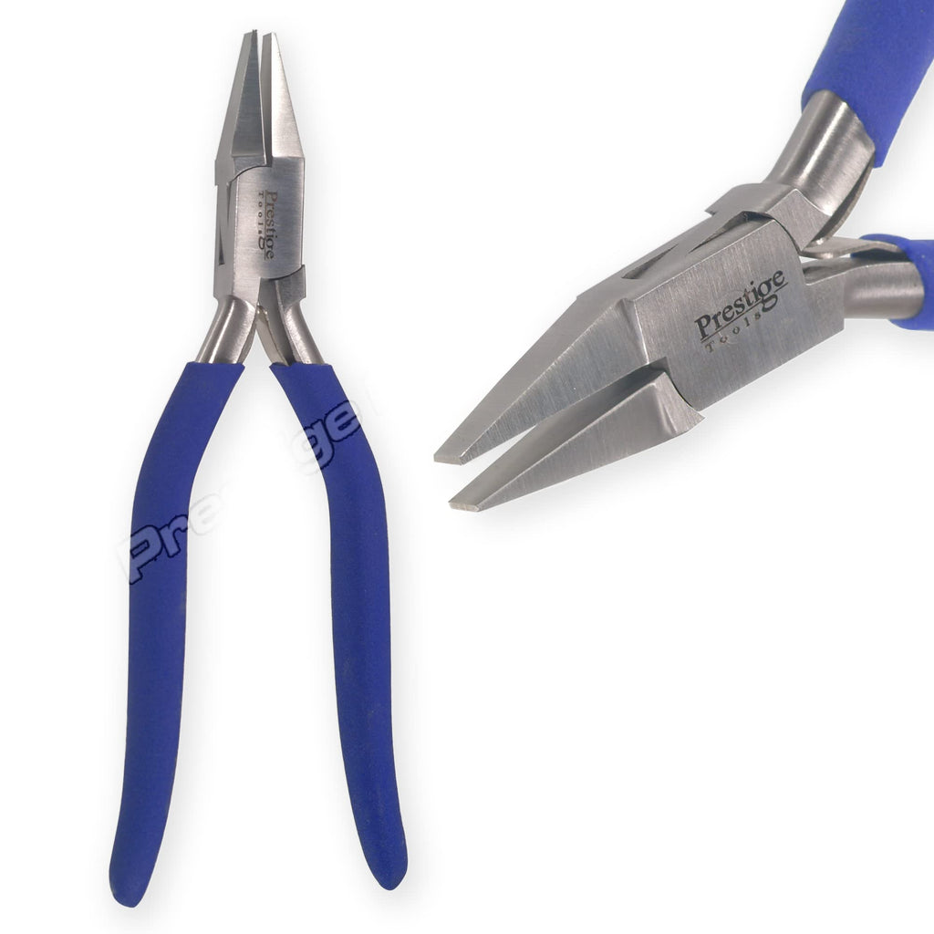 Long Flat Nose Pliers, 16cm Cushion Grip Needle Nose Tool for Jewellery Making & Fly Fishing