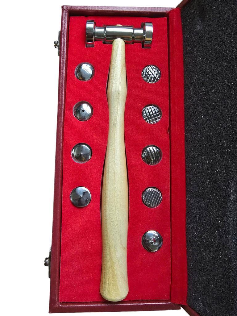 Texturing Hammer with 9 Interchangeable Faces, Jewellery Making Metal Forming Tool in Boxed Gift Set