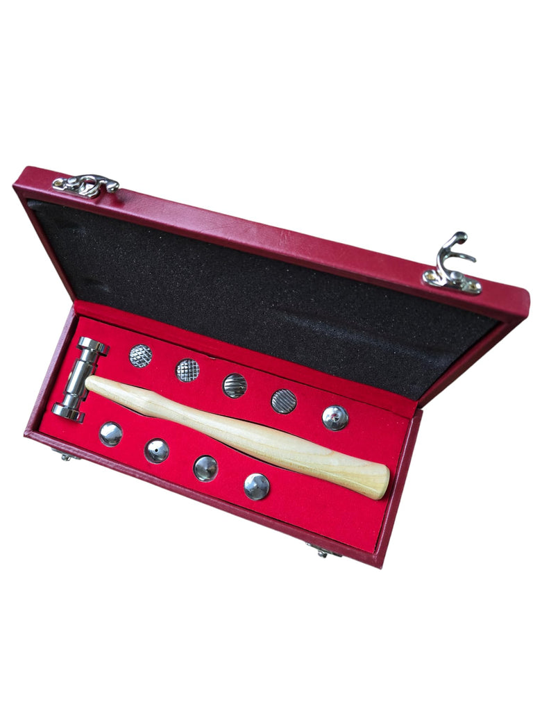 Texturing Hammer with 9 Interchangeable Faces, Jewellery Making Metal Forming Tool in Boxed Gift Set