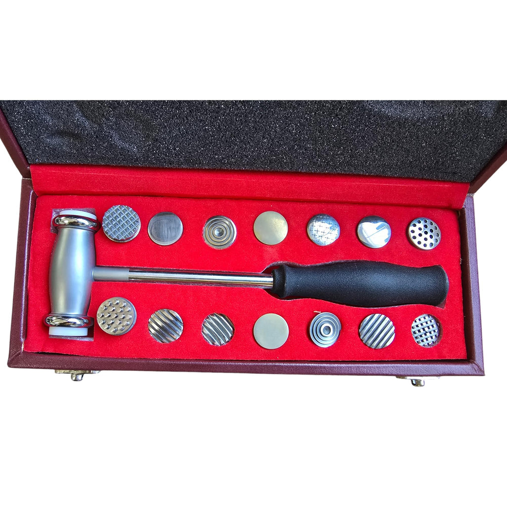 Texturing Hammer with 16 Interchangeable Faces, Jewellery Making Metal Forming Tool Gift Set