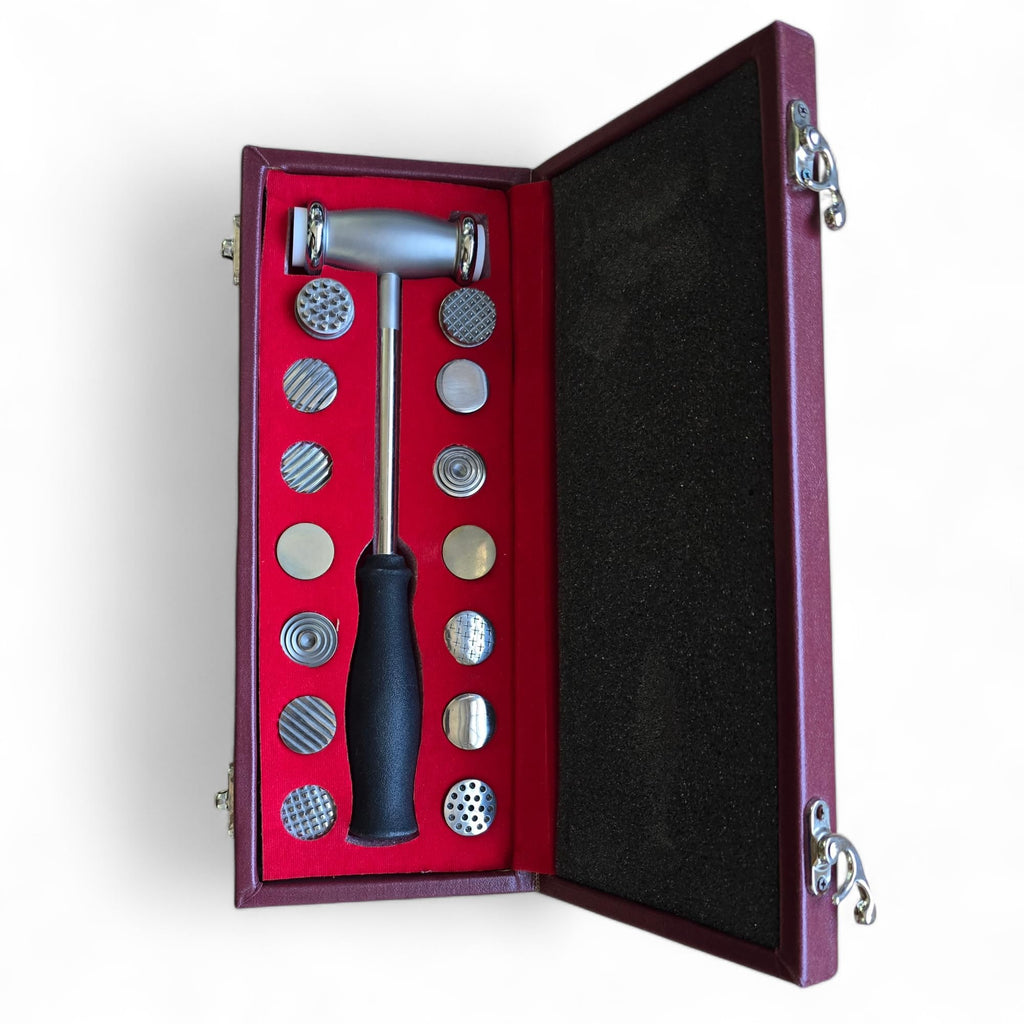 Texturing Hammer with 16 Interchangeable Faces, Jewellery Making Metal Forming Tool Gift Set