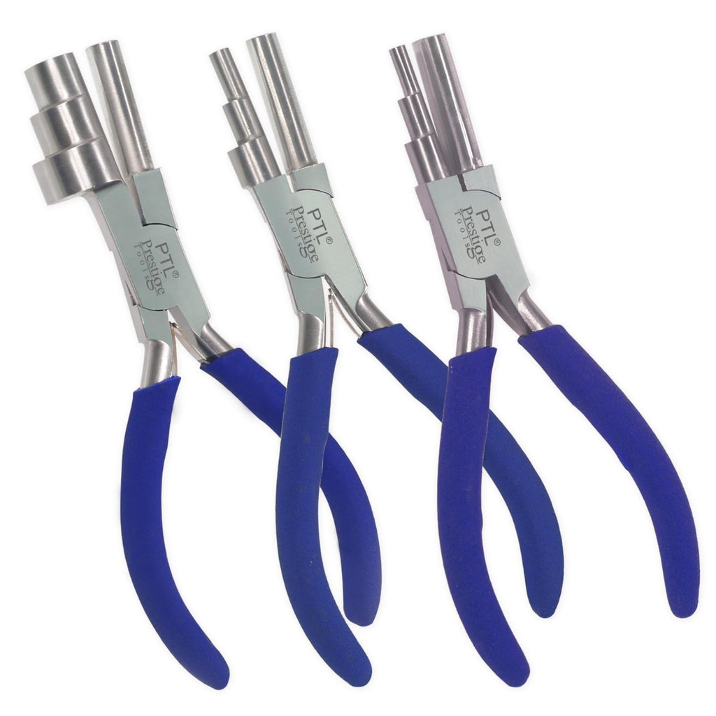 Wire Bending Pliers Set, 3-Piece Multisize Bail Making and Looping Round Nose Pliers for Jewellery Making & Crafts