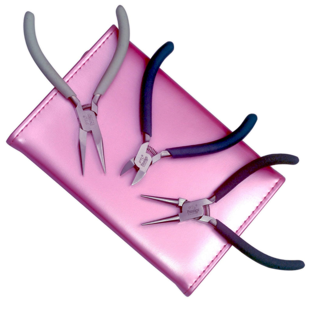 Jewellery Making Pliers Kit, 3 Pieces, Beading Tools, Round Nose, Flat Nose, Side Cutters, Miniature Pliers, Craft Tools, Gift Ideas PTL®