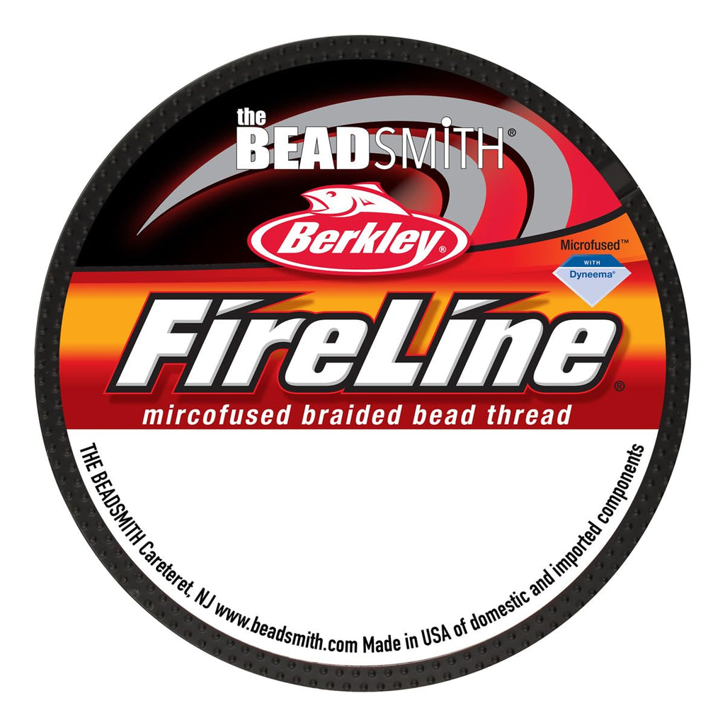 The Beadsmith Fireline by Berkley, 6lb Micro-Fused Braided Thread, 0.006” / 0.15mm, 50 yd Spool, Smoke Grey for Bead Weaving Jewelry Making