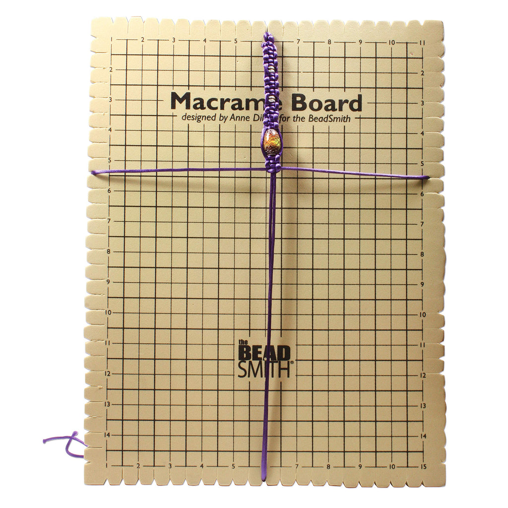 BeadSmith Large Macrame Board for Braiding 14x10 Inches (1 Piece)
