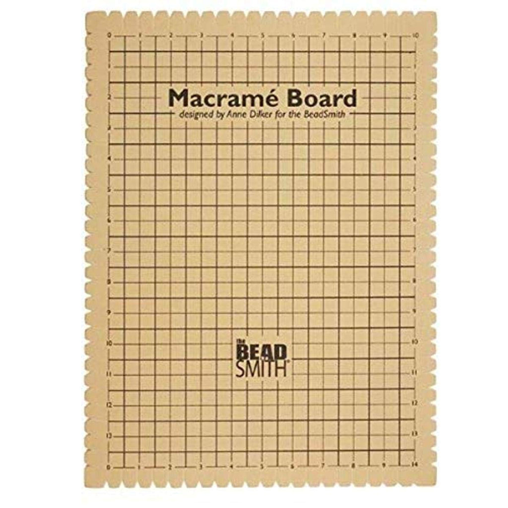 BeadSmith Large Macrame Board for Braiding 14x10 Inches (1 Piece)