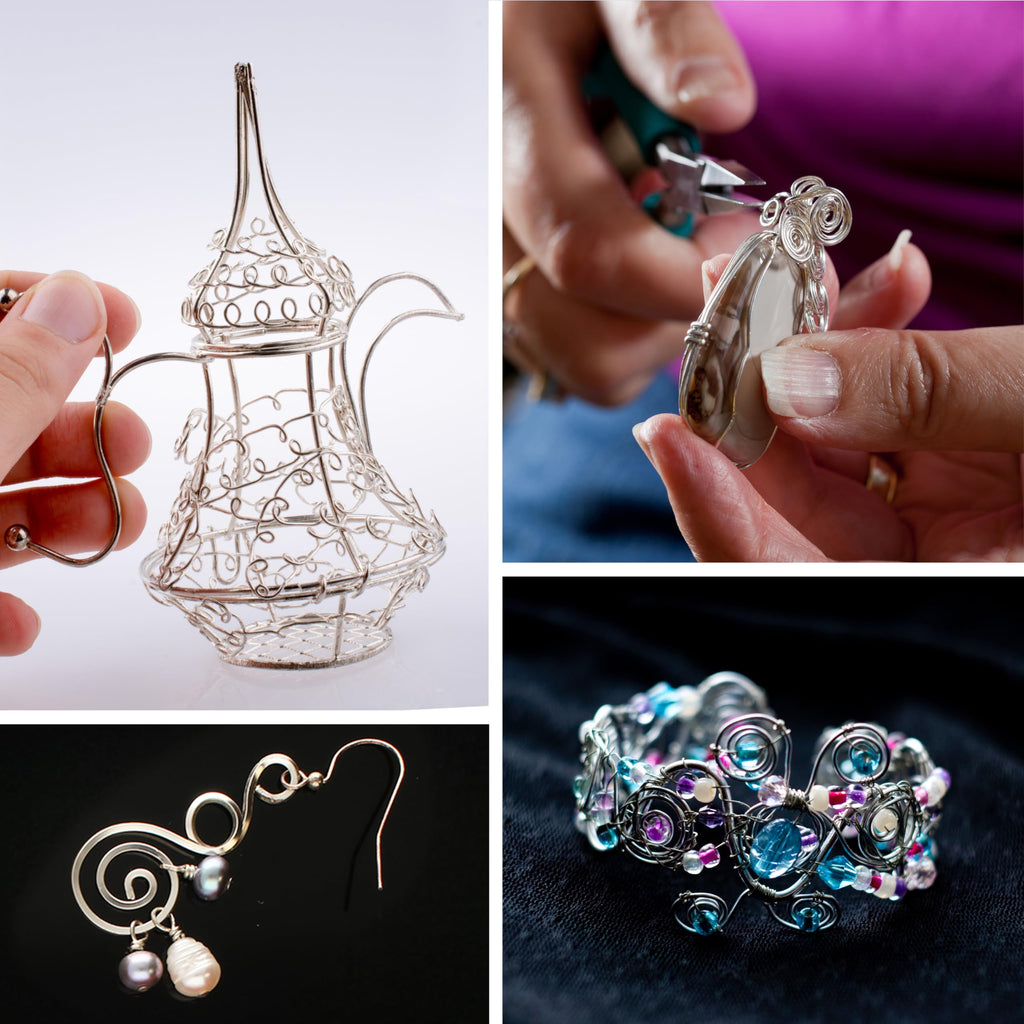 The Beadsmith Wire Looping Pliers – Create 6 Sizes (Ranging 2-9mm) of Loops & Jump Rings, 5.5" Long (140mm), Polished Steel Head & PVC Comfort Handle