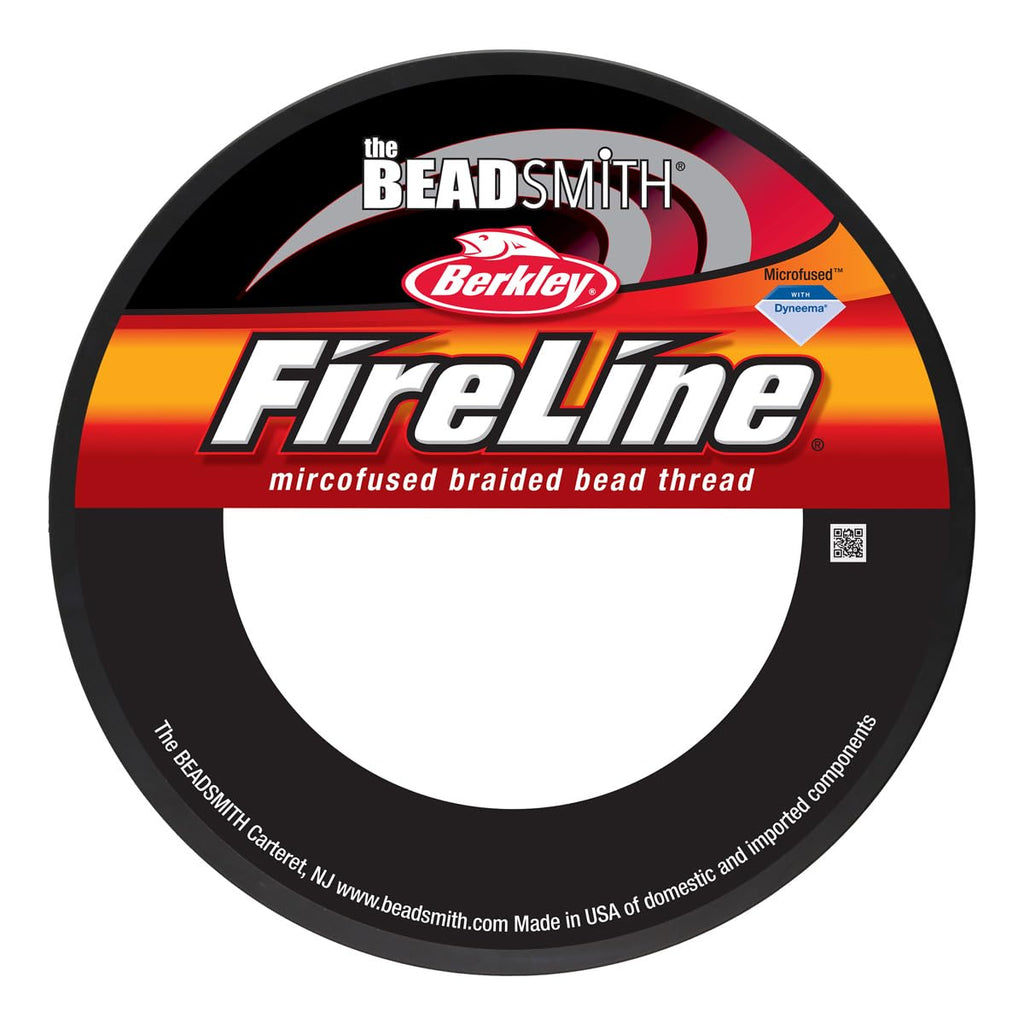 The Beadsmith Fireline by Berkley, 4lb Micro-Fused Braided Thread, 0.005” / 0.12mm, 125 yd Spool Smoke Grey for Bead Weaving Jewelry Making