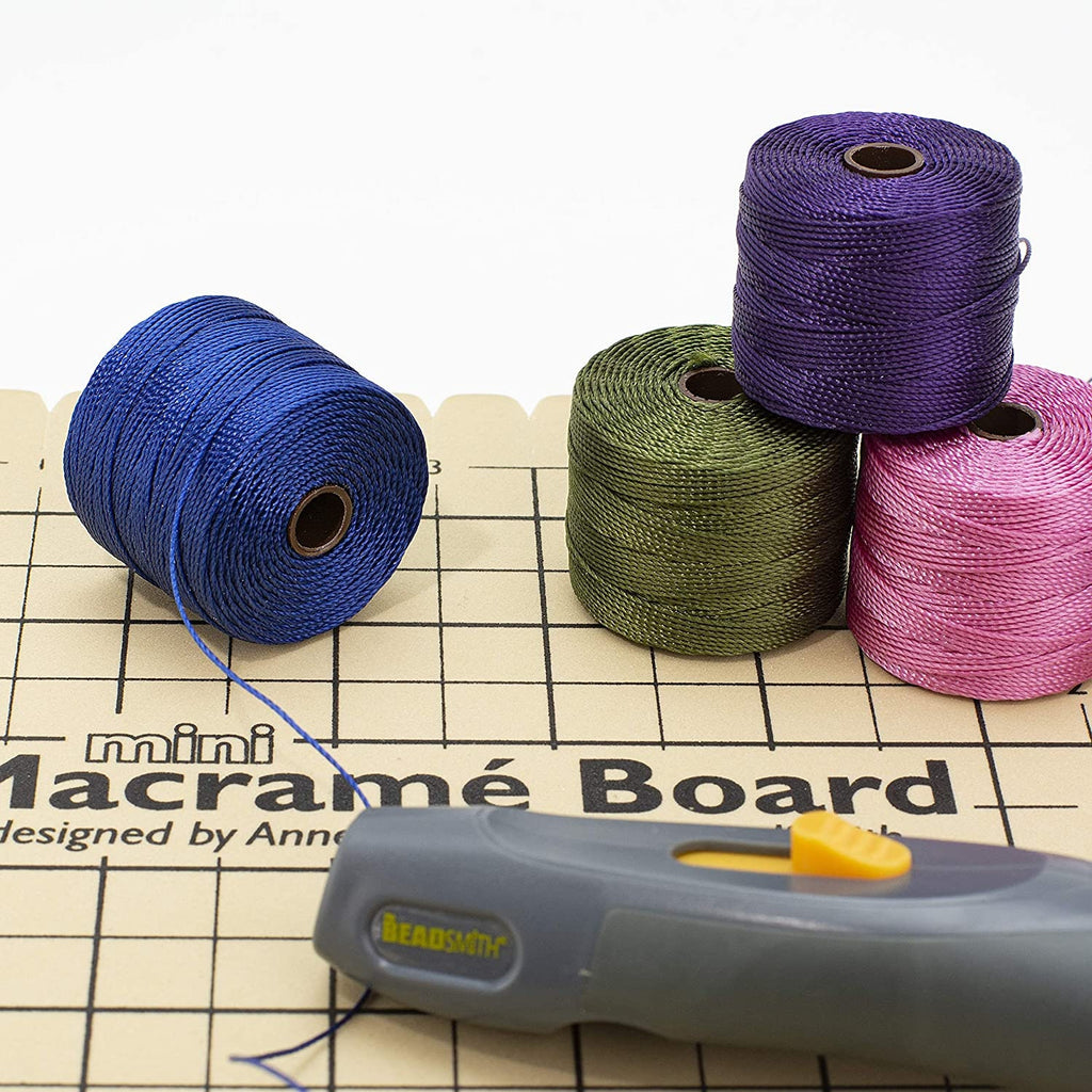 Beadsmith S-Lon Beading Cord Set – 12 Multi-Coloured Spools