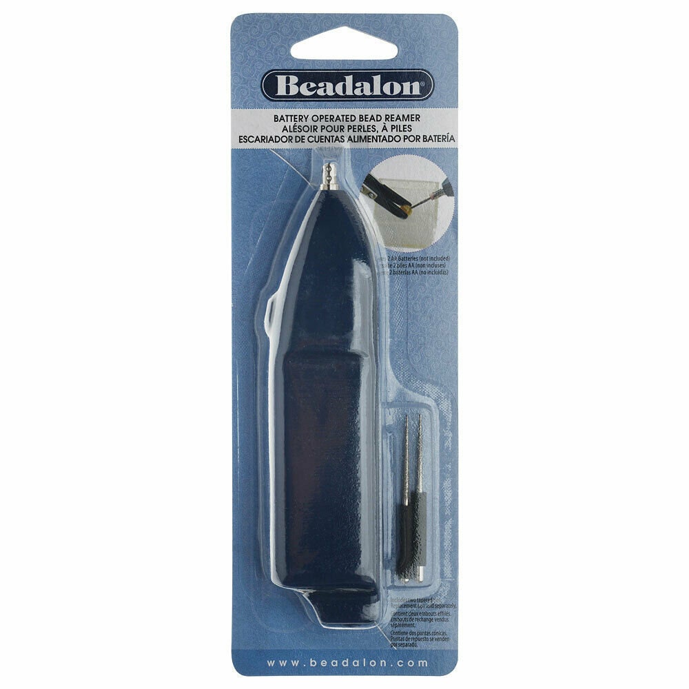 Beadalon Bead Reamer Battery Operated With 2 Tapered Tips, Art & Craft Tool, Jewellery Making tool