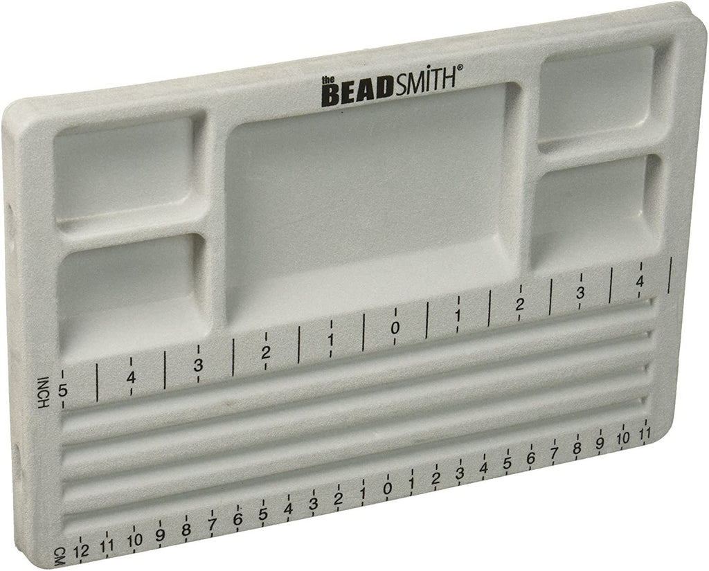 Beadsmith Travelers Gray Bead Board  7.75"x11.25" With Lid, Beading/Jewellery Making tool, Art & Craft tool, Hobby Craft tool