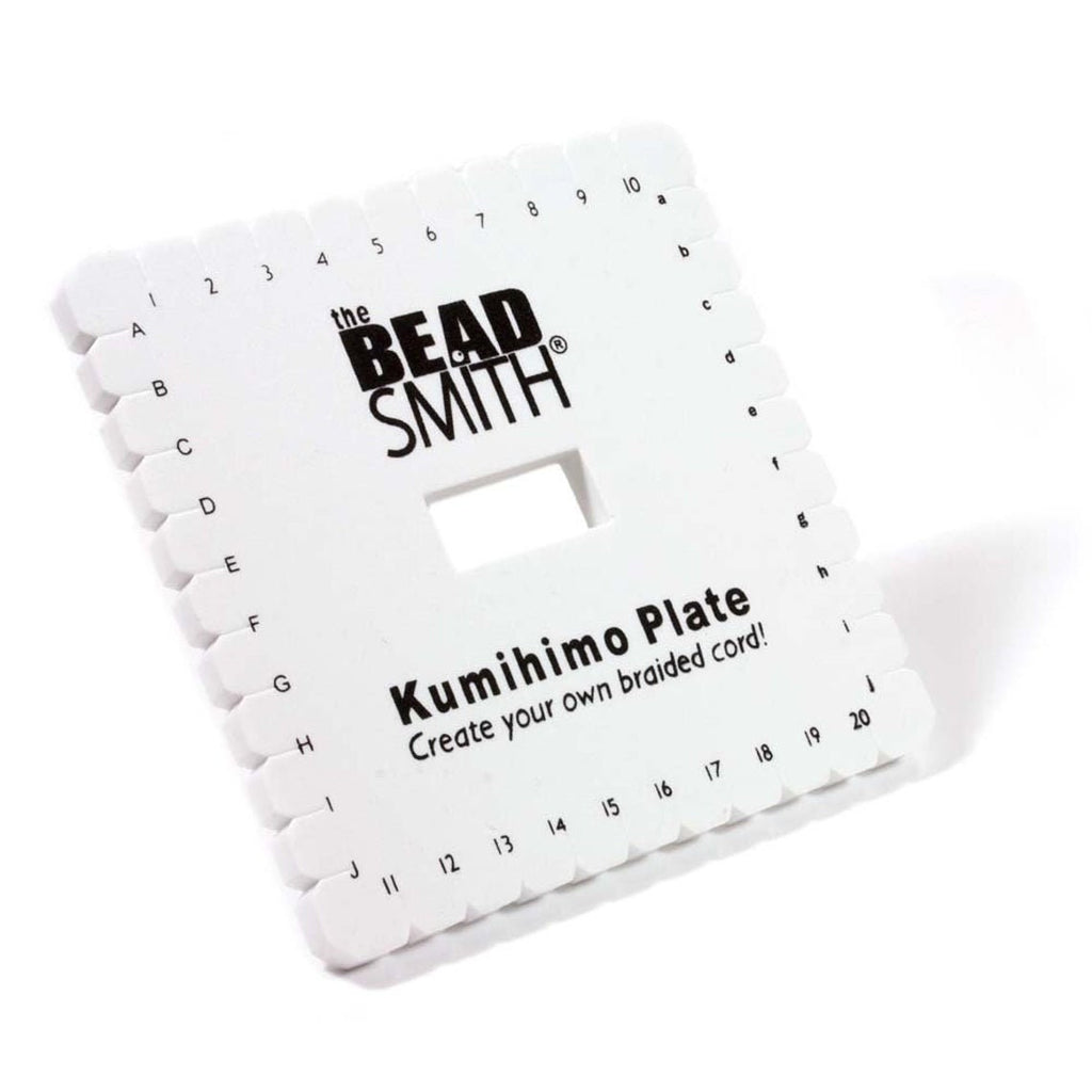 BeadSmith  Kumihimo Square Disk Creat Round & Flat Braid, Braiding Project Tool,Hobby Craft Tool