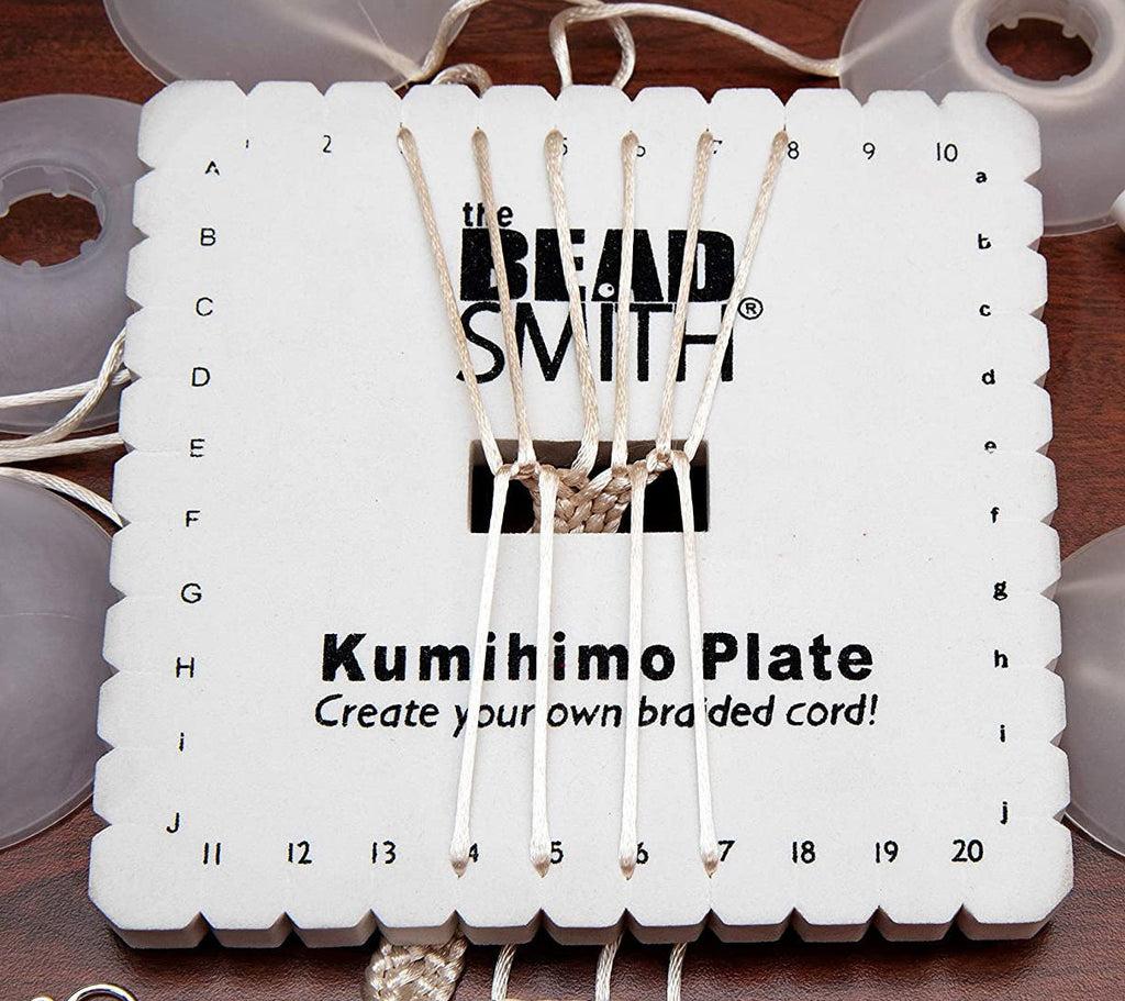 BeadSmith  Kumihimo Square Disk Creat Round & Flat Braid, Braiding Project Tool,Hobby Craft Tool