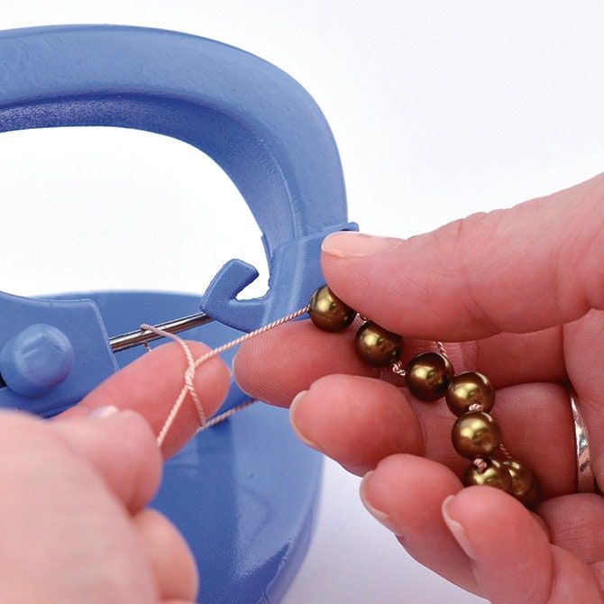 Beadalon Knot-a-Bead Tabletop Knotter Tool ,Bead Knotter ,Jewellery Makingting Tool, Hobby Craft Tool,