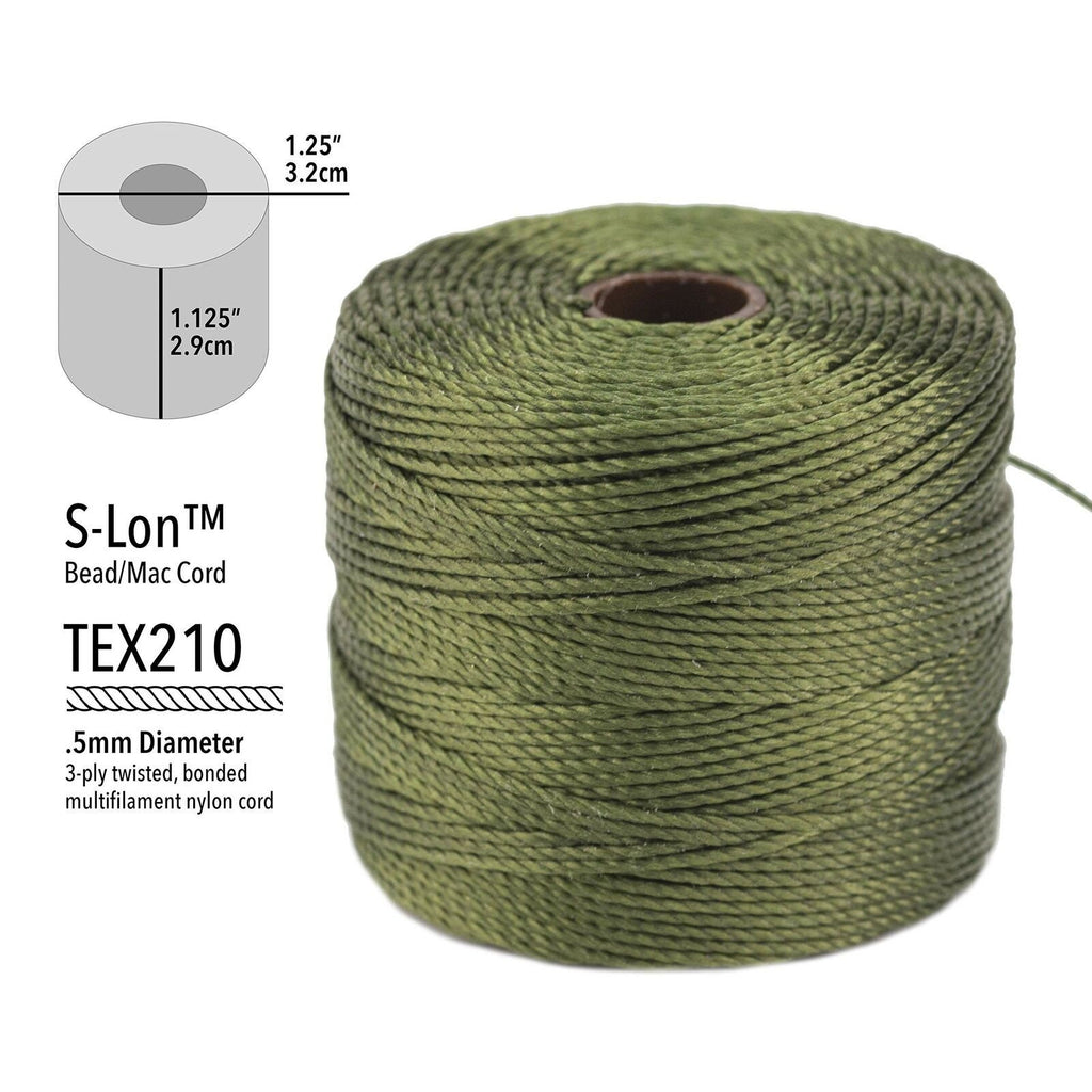 Beading Cord S-Lon Forest  Beading Cord Mix Spool , Beadsmith , Jewellery Making Tool, Art &  Craft Tool,Hobbt Craft Tools