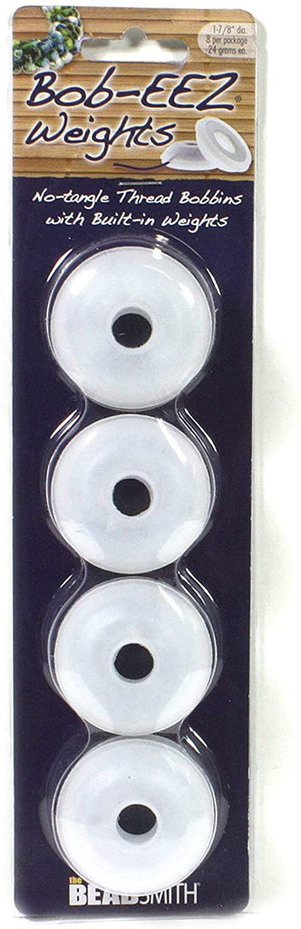 BEADSMITH Bob-EEZ Weights/ Poids  No-Tangle Thread Bobbins 8 PCS ,4.76 Cm For Kumihimo ,Braiding Tool, Art & Craft Tool