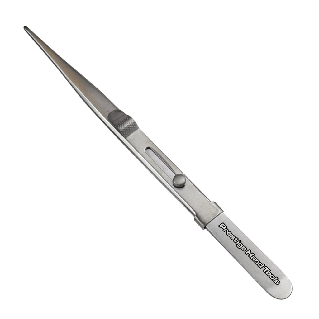 Diamond Tweezers Slide lock gem stone locking Tweezers Prestige Tools 16 cm # 04117