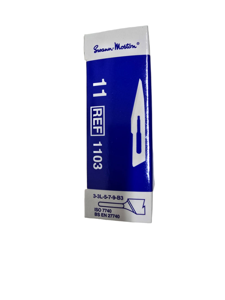 100 x Swann Morton Non Sterile Carbon Steel Surgical Blades – Craft, Arts, Model Making, Card Design